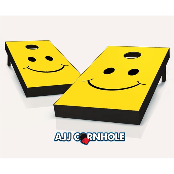 Mkf Collection By Mia K. Farrow Smiley Theme Cornhole Set with Bags - 8 x 24 x 48 in. 107-Smiley - main